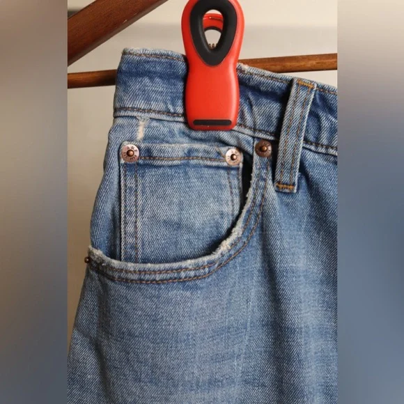 Abercrombie & Fitch Light Blue Straight Leg Jeans - Picture 3 of 11